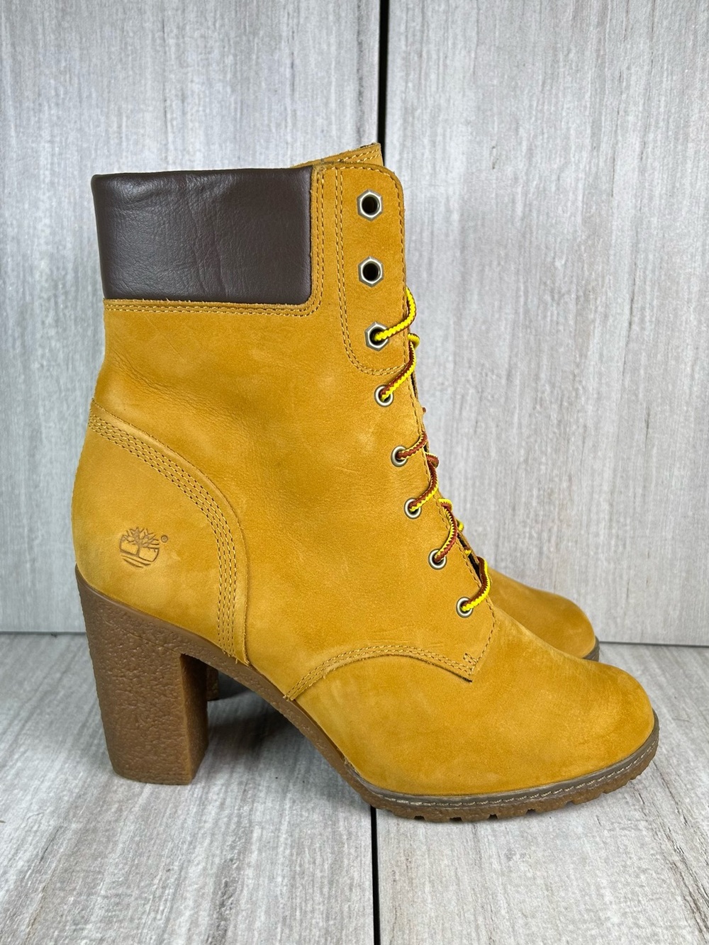 Timberland Allington Earthkeepers Glancy Heeled Platform Bootie Womens Size 8